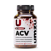 UMZU zuACV botella de cápsulas para apoyo digestivo diario.