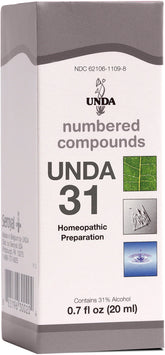 UNDA 31 Compuestos botella 0,7 oz, preparado para uso domiciliario de forma natural.
