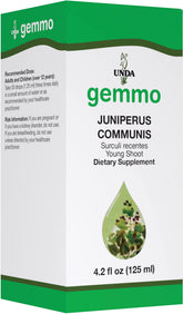 UNDA Gemmo Therapy Juniperus Communis, bote, drenaje bioterapéutico potencial.