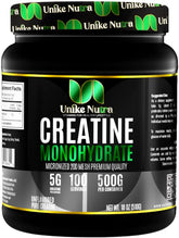 Unike Nutra creatina monohidrato pura en presentación 500 g para energía en entrenamientos