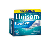 Unisom SleepGels: botella de 60 cápsulas para un descanso nocturno.