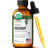 UpNature Aceite de Romero Orgánico en botella para uso diario.