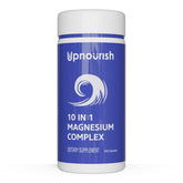 UpNourish Magnesium 10 en 1: botella elegante para soporte diario de músculos