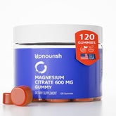 UpNourish gomitas de magnesio en botella, apoyo diario para relajación muscular.