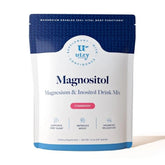 Utzy Naturals Magnositol en frasco, facilita relajación diaria.