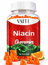VAITE Niacina 1000mg, gominolas en tarro, conveniente para energía diaria.