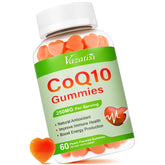 Vazatisi CoQ10 Gummies en botella para consumo diario cómodo.