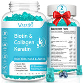 Gomitas Vazatisi Biotina con colágeno en frasco para cabello y uñas saludables