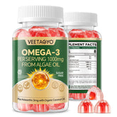 VEETAGYO gominolas veganas Omega 3 de doble capa para absorción