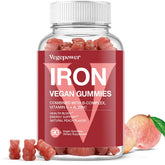 VEGEPOWER gominolas de hierro durazno en frasco para uso diario