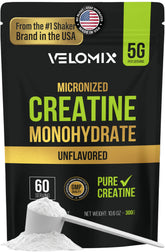 Velomix creatina monohidratada pura en polvo para entrenamientos intensos