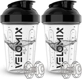 VELOMIX pack de botellas 20 oz con batidor de alambre para proteínas, lista para mezclar