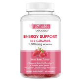 Vevoec Gominolas B12: envase visible y apoyo a la energía diaria.