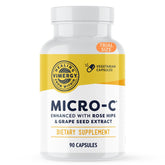 Vimergy Micro-C Cápsulas: empaque compacto para uso diario conveniente.