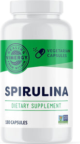 Vimergy Spirulina: cápsulas de proteína vegetal para energía diaria