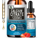 Vita Letuo gotas calcio citrato 1200 mg en botella para uso diario.