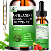 Vita Letuo L-Theanine Drops en botella, sensación calmante para empezar el día.