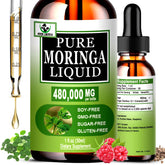Vita Letuo Moringa Líquida: botella con gotero para energía diaria.