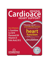 Vitabiotics Cardioace: botella de tabletas para apoyar la salud cardiovascular y la circulación