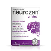 Vitabiotics Neurozan cápsulas, botella visible para apoyar la función cognitiva