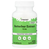 Vitacost Butterbur Extract en cápsulas de 75 mg para comodidad diaria