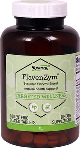 Vitacost FlavenZym botella entérica, apoyo natural a la defensa del cuerpo.
