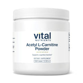Vital Nutrients Acetyl L-Carnitine en frasco claro para uso diario y claridad potencial