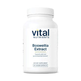 Vital Nutrients Boswellia, botella frontal, apoyo potencial para articulaciones saludables y bienestar diario.