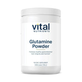 Vital Nutrients Glutamina polvo: frente del envase, soporte al tracto gastrointestinal.