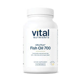 Vital Nutrients Ultra Pure Fish Oil 700 - botella con sabor a limón para consumo diario.