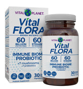Vital Planet Vital Flora Immune: botella con cápsulas para soporte digestivo diario