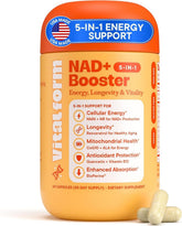 VitalForm NAD+ NMN NR cápsulas en botella para energía diaria