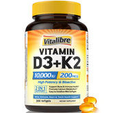 Vitalibre D3 K2, botella frontal, presentación práctica para uso diario