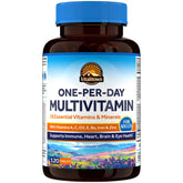 Vitalitown multivitaminas una por día, frasco visible, apoyo a la energía diaria.