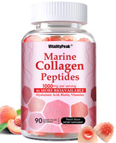Gomitas VitalityPeak en botella: colágeno marino para piel radiante