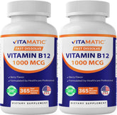 Vitamatic B12 tableta disolución rápida sabor baya para energía diaria