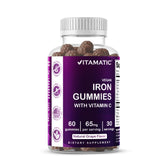 Vitamatic Hierro 65 mg gomitas sabor uva natural para consumo diario