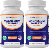 Vitamatic magnesio taurato cápsulas en frasco, apoyo diario a músculos.