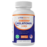 Vitamatic Melatonina 3 mg, tableta, apoyo al sueño natural