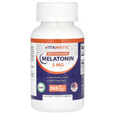 Vitamatic Melatonina: botella para uso diario con 365 tabletas