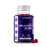 Vitamatic Melatonina gominolas sabor mora natural para un descanso suave