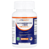 Vitamatic Saccharomyces boulardii Probiotico 10B, cápsulas DR, posible apoyo a la salud intestinal