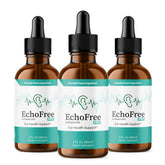 Vitamin Evo Echo Free Tinnitus Drops, botella visible, posible apoyo natural para la salud auditiva
