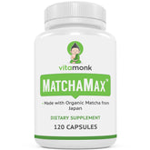 Vitamonk MATCHAMAX cápsulas de matcha orgánico japonés para energía suave