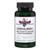 Vitanica Cortisol Relief: botella visible para apoyo nocturno suave