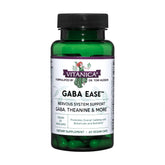 Vitanica GABA Ease, botella de cápsulas veganas para apoyo calmante diario.