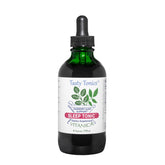 Vitanica Sleep Tonic en botella visible, ayuda a la relajación nocturna