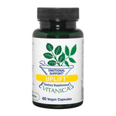 Vitanica Uplift, vista frontal de la botella para un ritual diario de cuidado emocional