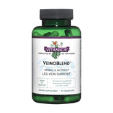 Vitanica VeinoBlend botella frontal muestra soporte venoso suave para piernas.