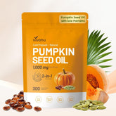 VivoNu aceite de semilla de calabaza frío prensado para uso diario y bienestar general